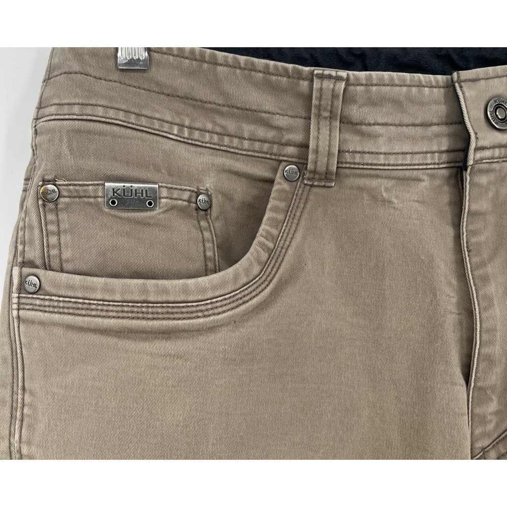 Kuhl Rebel Pants Mens 34x34 Brown Hiking Trail Canvas Camp Fishing Work Chore - Picture 5 of 11